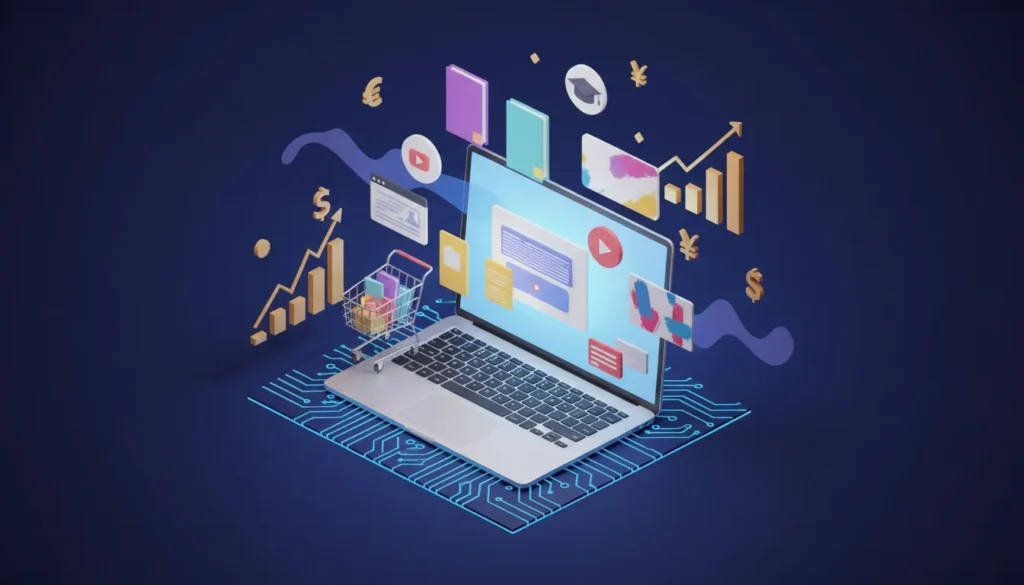 دليلك الشامل لربح المال من بيع المنتجات الرقمية 2025: من الصفر إلى الاحتراف