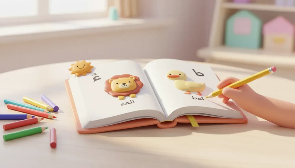 أفضل كتاب تعليم الحروف العربية للأطفال: دليلك الشامل للتأسيس الممتع (PDF)