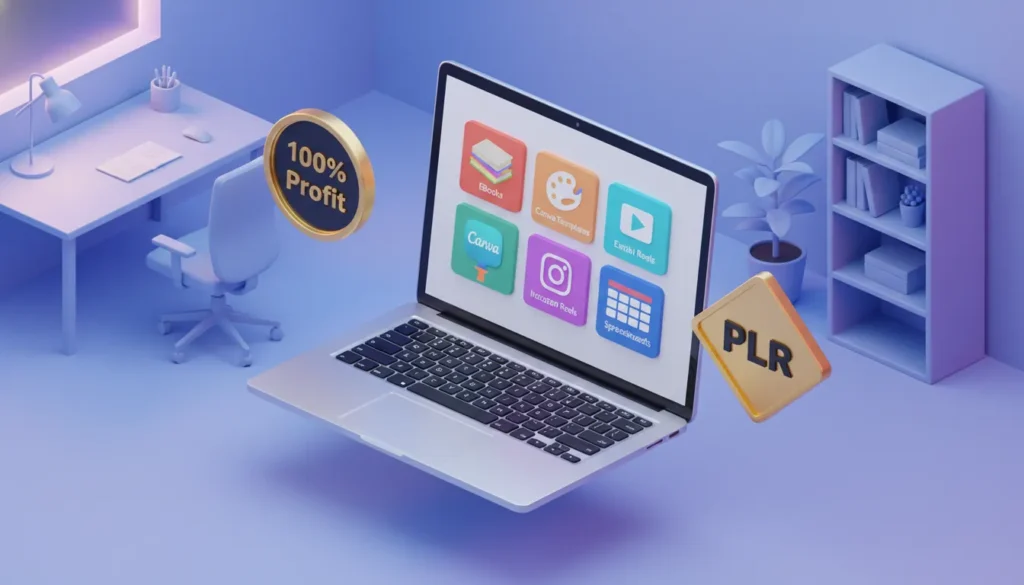 منتجات رقمية جاهزة للبيع: دليلك الشامل للربح من PLR في 2026